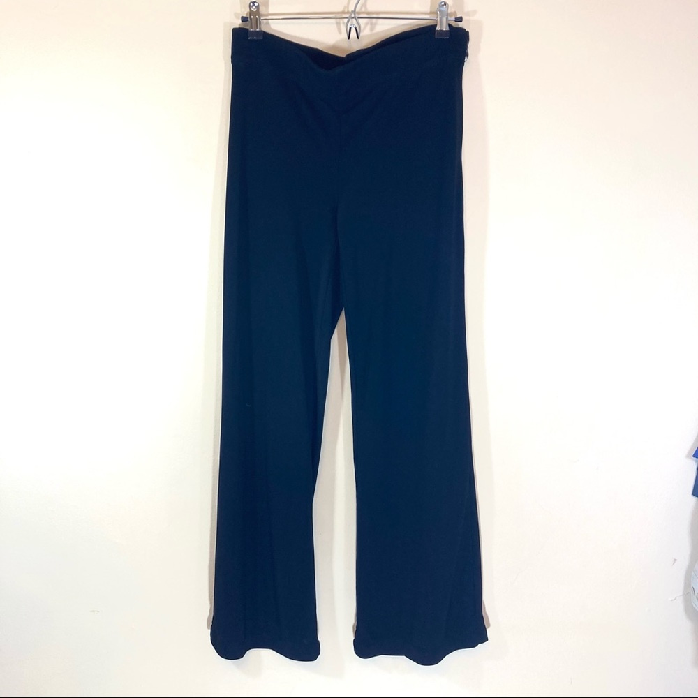 Gloria Vanderbilt black slacks palazzo casual trousers